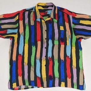 Vintage Retro Silk Dress Shirt